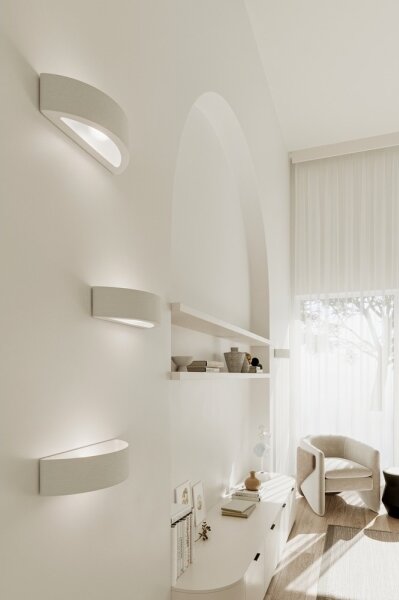 Sollux SL.0001 - Nástěnné svítidlo ATENA 1xE27/60W/230V 40,5 cm bílá