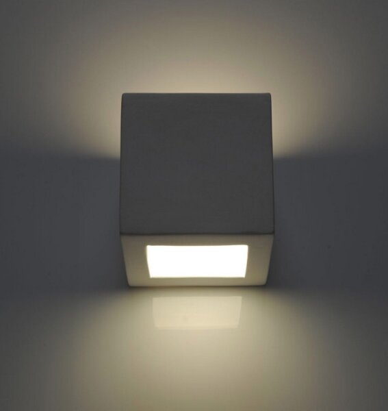 Sollux SL.0005 - Nástěnné svítidlo LEO 1xE27/60W/230V bílá