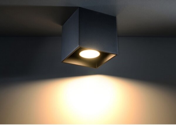 Sollux SL.0022 - Bodové svítidlo QUAD 1 1xGU10/10W/230V černá