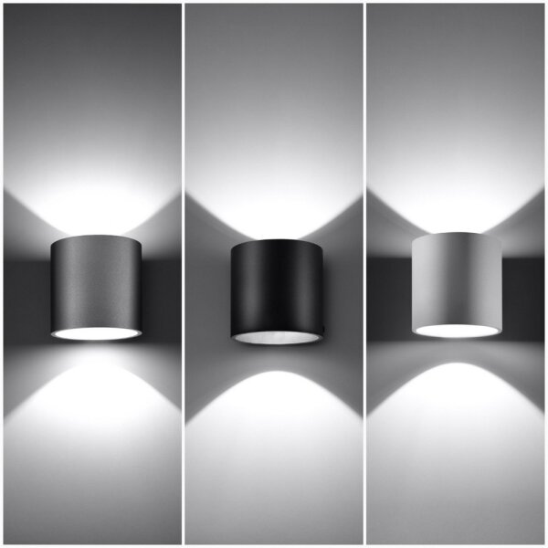 Sollux SL.0048 - Nástěnné svítidlo ORBIS 1 1xG9/40W/230V černá