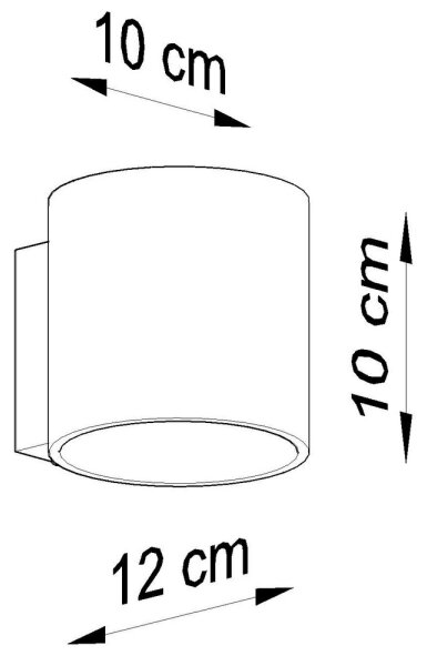 Sollux SL.0050 - Nástěnné svítidlo ORBIS 1 1xG9/40W/230V bílá