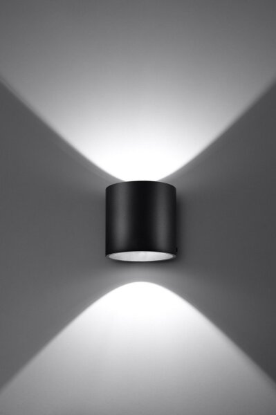 Sollux SL.0048 - Nástěnné svítidlo ORBIS 1 1xG9/40W/230V černá