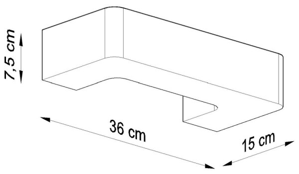 Sollux SL.0034 - Nástěnné svítidlo MAGNET 1xE27/60W/230V bílá
