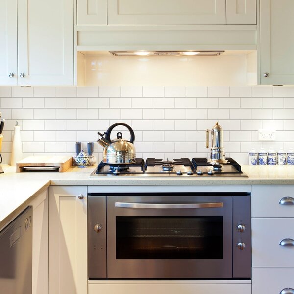Sada samolepek na kachličky 30 ks 20x10 cm Subway Tiles White – Ambiance