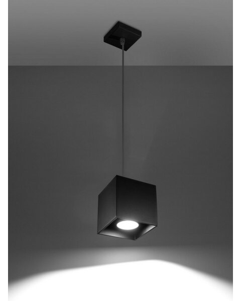 Sollux SL.0060 - Lustr na lanku QUAD 1 1xGU10/40W/230V černá