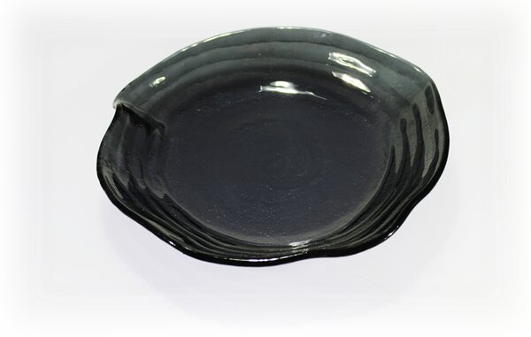 BDK-GLASS Skleněná miska VELO - tmavě šedá, prům. 23cm
