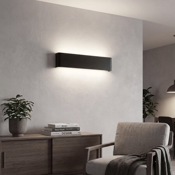 Ideal Lux - LED Nástěnné svítidlo DELTA LED/14W/230V 4000K 41 cm CRI 90 černá