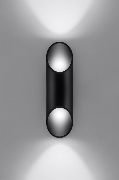 Sollux SL.0114 - Nástěnné svítidlo PENNE 30 1xG9/40W/230V černá
