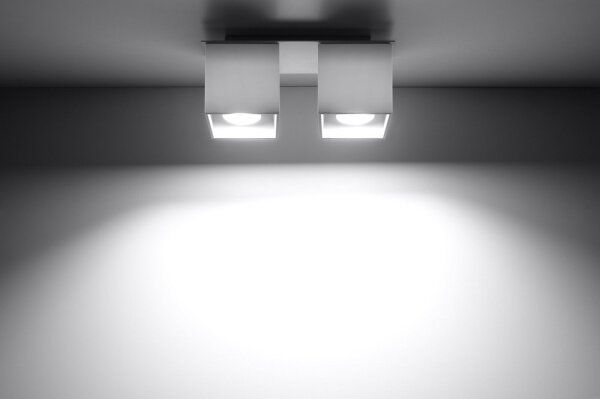 Sollux SL.0065 - Bodové svítidlo QUAD 2 2xGU10/40W/230V bílá