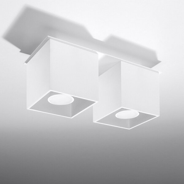 Sollux SL.0065 - Bodové svítidlo QUAD 2 2xGU10/40W/230V bílá