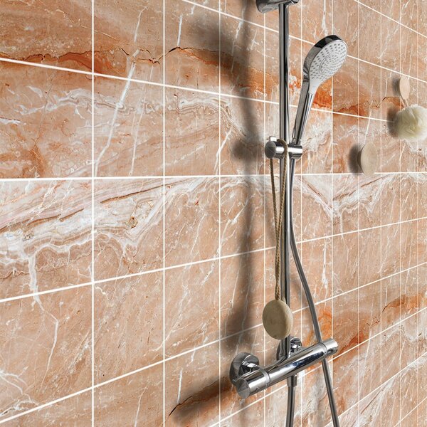 Sada samolepek na kachličky 24 ks 15x15 cm Marble Tiles Torino – Ambiance