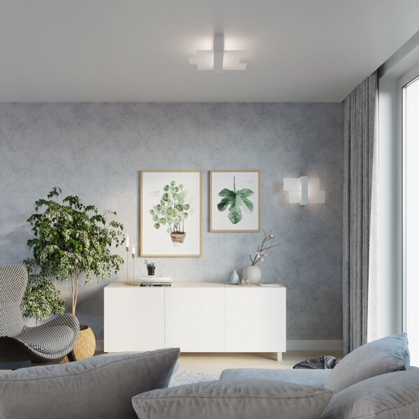 Sollux SL.0079 - Nástěnné svítidlo FENIKS 1 1xE27/60W/230V bílá
