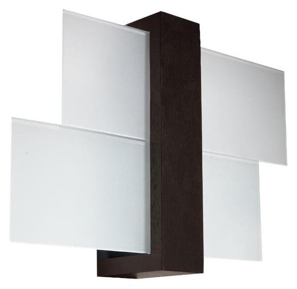 Sollux SL.0075 - Nástěnné svítidlo FENIKS 1 1xE27/60W/230V wenge