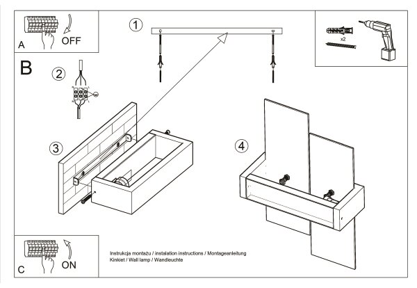 Brilagi - LED Nástěnné svítidlo HERA 1xE27/7,5W/230V dřevo
