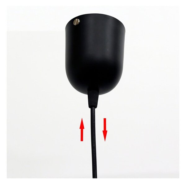 Černé závěsné svítidlo se skleněným stínidlem ø 10 cm Felis – Candellux Lighting