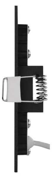 EMOS ZD2323 NEXXO - Podhledový černý LED panel, 7W, 480lm, 3000 + 3500 + 4000K, IP40/IP20, 12 x 12cm (Vestavné černé čtvercové svítidlo do sádrokartonu se změnou barvy světla)