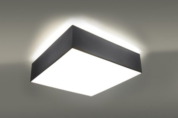 Sollux SL.0137 - Stropní svítidlo HORUS 35 2xE27/60W/230V šedá