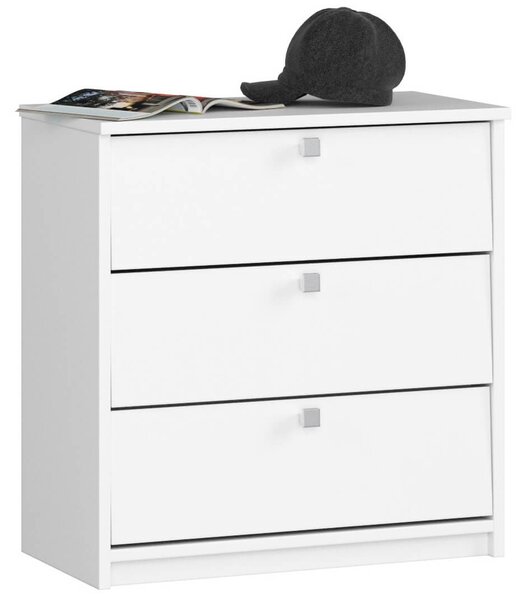Ak furniture Botník Mini 60 cm - 3 dvířka bílý
