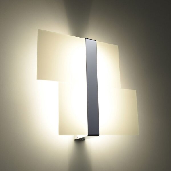 Sollux SL.0187 - Nástěnné svítidlo MASSIMO 2xG9/40W/230V bílá/chrom
