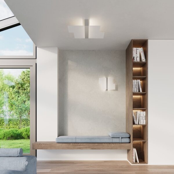 Sollux SL.0187 - Nástěnné svítidlo MASSIMO 2xG9/40W/230V bílá/chrom