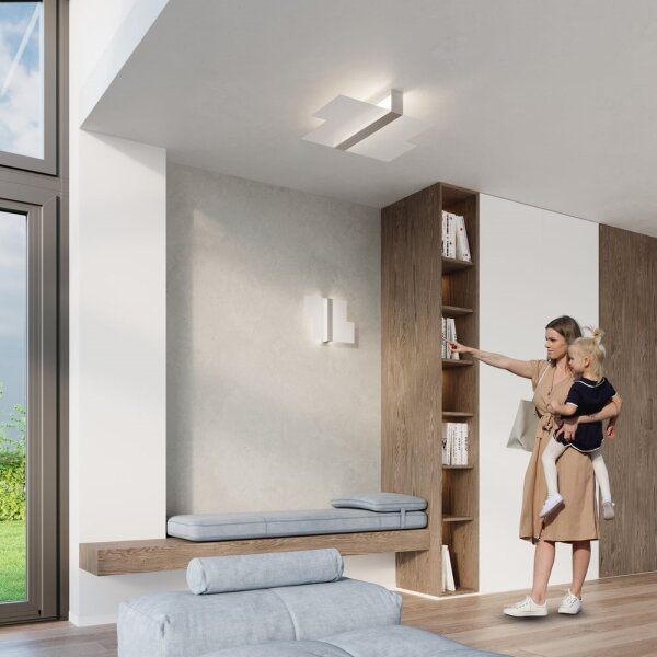 Sollux SL.0187 - Nástěnné svítidlo MASSIMO 2xG9/40W/230V bílá/chrom