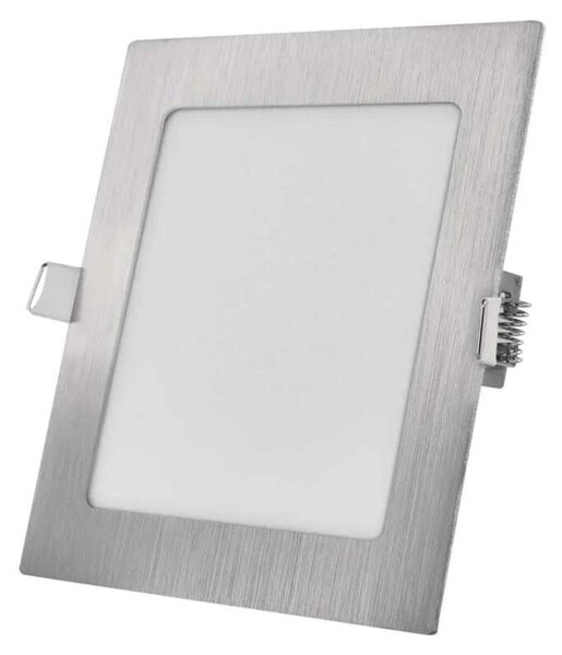 EMOS ZD2233 NEXXO - Podhledový stříbrný LED panel, 12,5W, 1050lm, 3000 + 3500 + 4000K, IP40/IP20, 17 x 17cm (Vestavné stříbrné čtvercové svítidlo do sádrokartonu se změnou barvy světla)