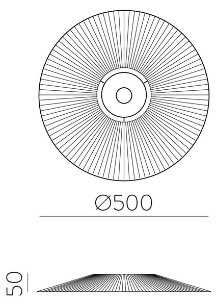 ACB Iluminacion Závěsné svítidlo PAMELA, ⌀ 50 cm, 1xE27 15W Barva: Černá