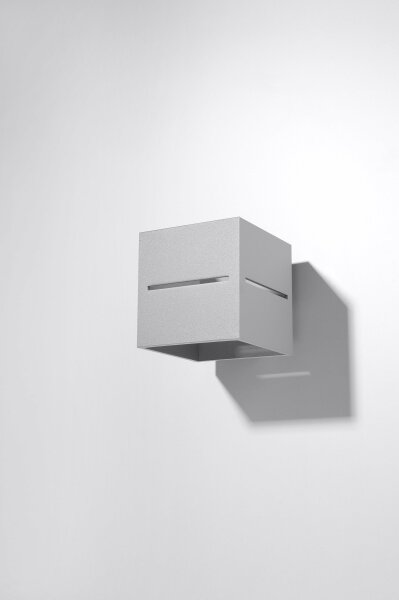 Sollux SL.0205 - Nástěnné svítidlo LOBO 1xG9/40W/230V šedá