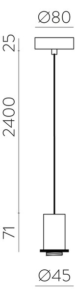 ACB Iluminacion Závěsné svítidlo PAMELA, ⌀ 50 cm, 1xE27 15W Barva: Černá