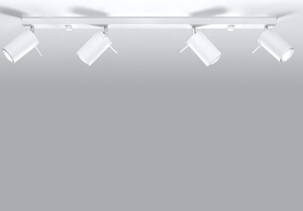 Sollux SL.0331 - Bodové svítidlo RING 4L 4xGU10/10W/230V bílá
