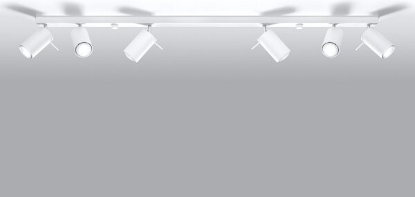 Sollux SL.0333 - Bodové svítidlo RING 6L 6xGU10/10W/230V bílá