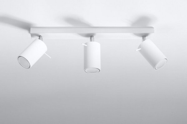 Sollux SL.0089 - Bodové svítidlo RING 3 3xGU10/10W/230V bílá