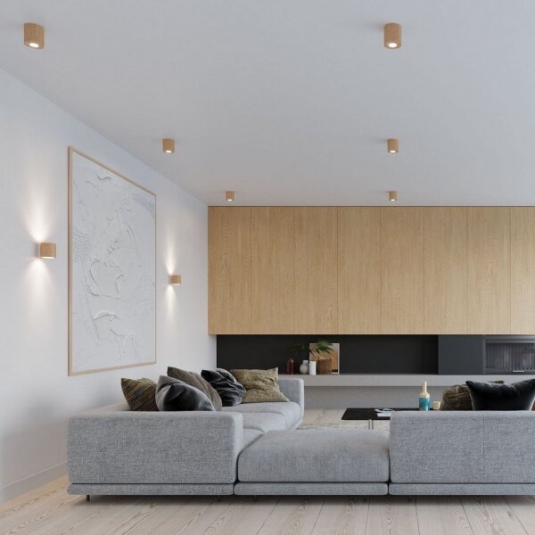 Sollux SL.0490 - Nástěnné svítidlo ORBIS 1xG9/40W/230V dřevo
