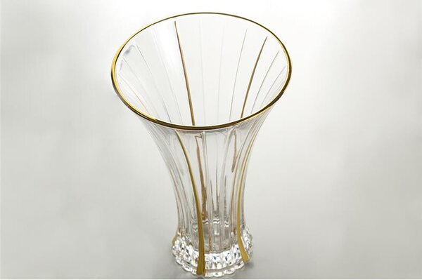 KŘISTÁLOVÁ VÁZA BOHEMIA PRESTIGE TIMELESS GOLD 320MM