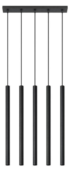 Sollux SL.0472 - Lustr na lanku PASTELO 5 5xG9/8W/230V černá