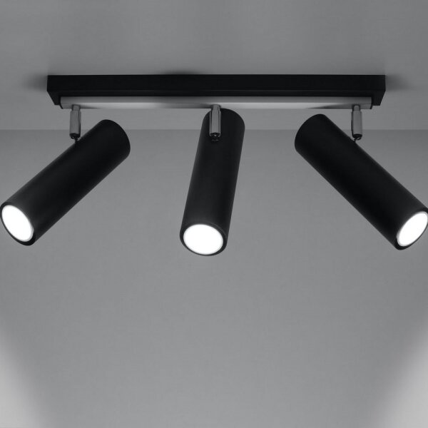 Sollux SL.0501 - Bodové svítidlo DIREZIONE 3 3xGU10/40W/230V