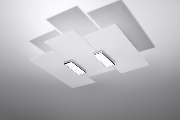 Sollux SL.0198 - Stropní svítidlo FABIANO 3xE27/60W/230V bílá/chrom