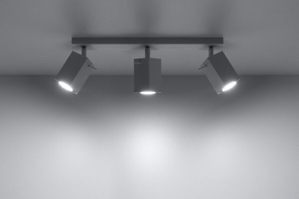 Sollux SL.0097 - Bodové svítidlo MERIDA 3 3xGU10/40W/230V bílá