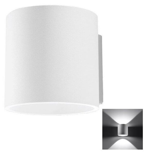 Sollux SL.0211 - Nástěnné svítidlo VICI 1xG9/40W/230V sklo/bílá