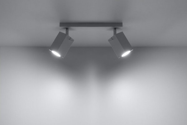Sollux SL.0096 - Bodové svítidlo MERIDA 2 2xGU10/40W/230V bílá
