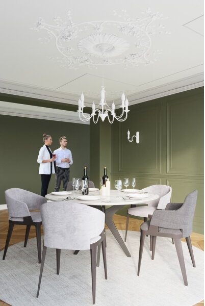 Sollux SL.0214 - Lustr na řetězu MINERWA 5 5xE14/40W/230V bílá