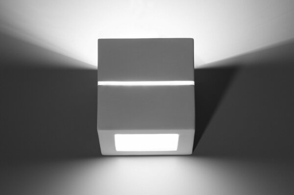 Sollux SL.0230 - Nástěnné svítidlo LEO LINE 1xE27/60W/230V bílá