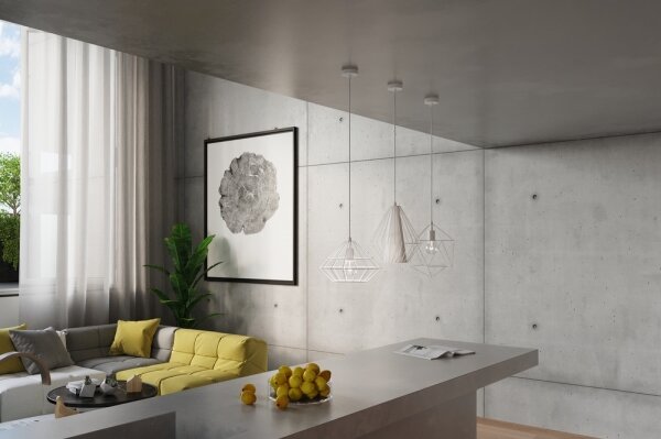 Sollux SL.0297 - Lustr na lanku DEMI 1xE27/60W/230V bílá