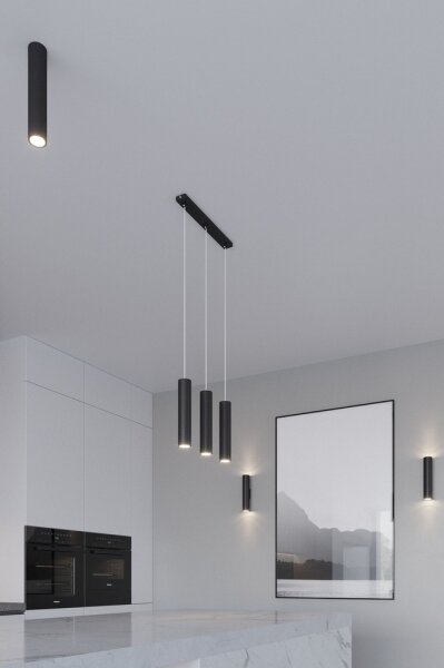 Sollux SL.0328 - Lustr na lanku LAGOS 2 2xGU10/10W/230V černá