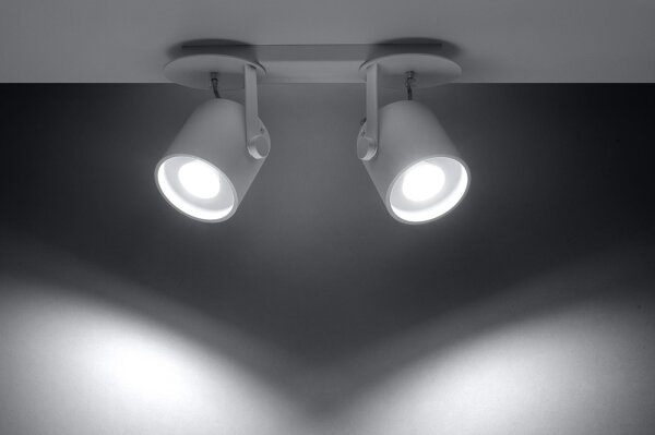 Sollux SL.0312 - Bodové svítidlo LAROSA 2 2xGU10/40W/230V bílá