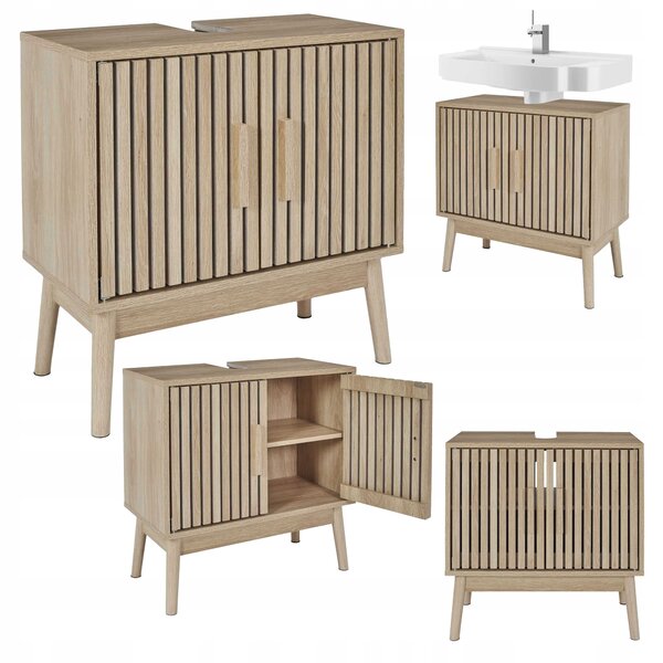 Skříňka pod umyvadlo Linea koupelnová 60 cm stojící do koupelny pod dřez