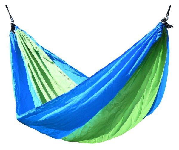 Zeleno-modrá houpací síť Cattara Nylon