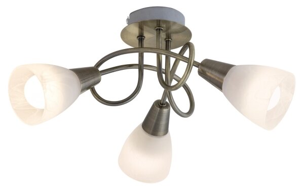 Rabalux 5533 - Přisazený lustr JENNA 3xE14/40W/230V mosaz