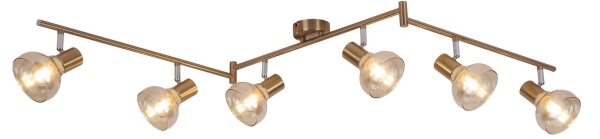 Rabalux 5553 - Bodové svítidlo HOLLY 6xE14/40W/230V zlatá