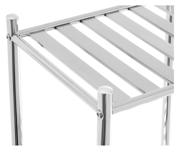 Koupelnový regál ve stříbrné barvě 33x78 cm – Premier Housewares